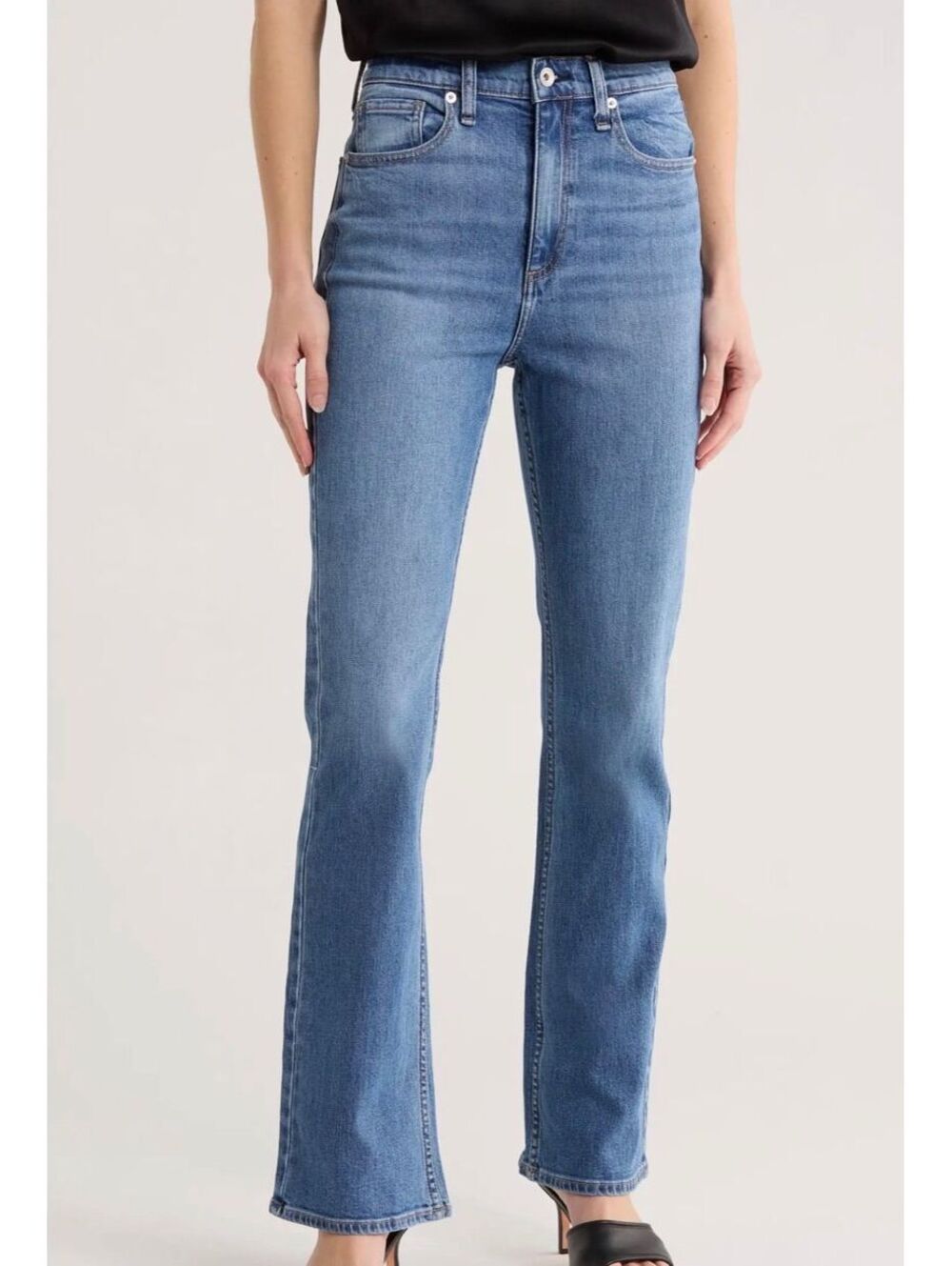 Rag & Bone Piper Mid Waist Cotton Stretch Bootcut Jeans Size 30 Blue
